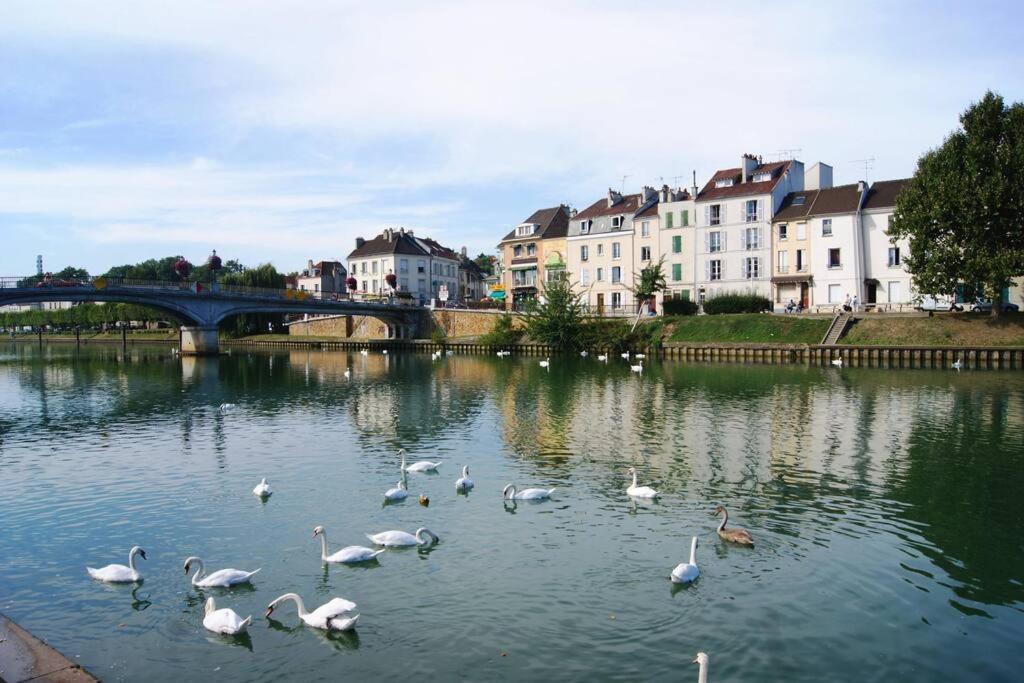 Coeur De Ville Avec Parking+Gare A Proximite De Disney Et Paris Lagny Exteriör bild